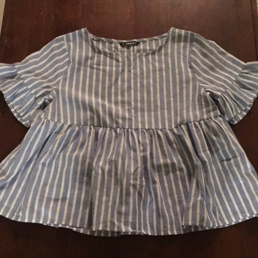 🚫SOLD🚫NEW Shein beachy striped blouse